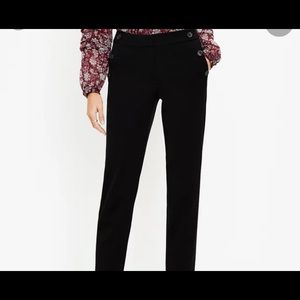 Ann Taylor Factory slim sailor pants in black